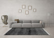 Machine Washable Abstract Gray Modern Rug in a Living Room,, wshabs4389gry