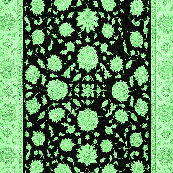 Oriental Emerald Green Traditional Rug, abs438emgrn