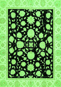 Oriental Green Traditional Rug, abs438grn