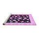 Sideview of Machine Washable Oriental Purple Traditional Area Rugs, wshabs438pur