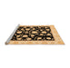 Sideview of Machine Washable Oriental Orange Traditional Area Rugs, wshabs438org