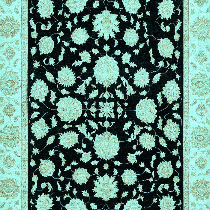 Oriental Light Blue Traditional Rug, abs438lblu