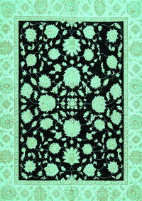 Oriental Turquoise Traditional Rug, abs438turq