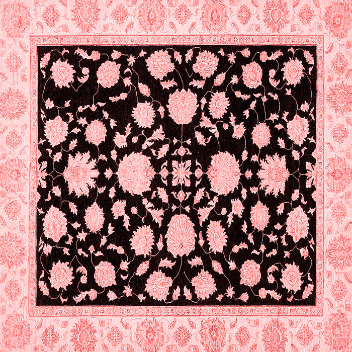 Machine Washable Oriental Red Traditional Rug, wshabs438red