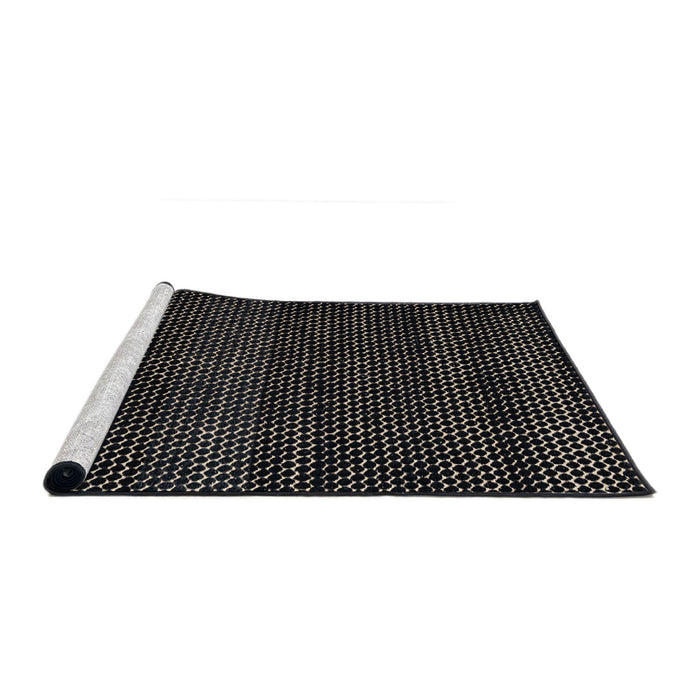 Sideview of Machine Washable Abstract Sandstone Brown Rug, wshabs4390