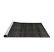 Sideview of Machine Washable Abstract Sandstone Brown Rug, wshabs4390