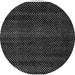 Round Machine Washable Abstract Gray Modern Rug, wshabs4390gry