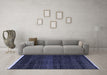 Machine Washable Abstract Blue Modern Rug in a Living Room, wshabs4390blu