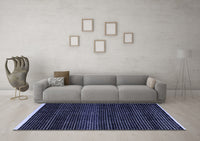 Machine Washable Abstract Blue Modern Rug, wshabs4390blu