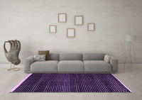 Machine Washable Abstract Purple Modern Rug, wshabs4390pur