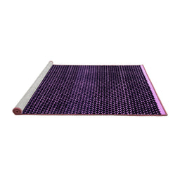 Sideview of Machine Washable Abstract Purple Modern Area Rugs, wshabs4390pur