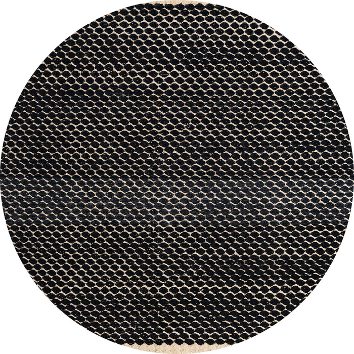 Round Abstract Sandstone Brown Modern Rug, abs4390