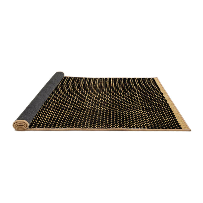 Sideview of Abstract Brown Modern Rug, abs4390brn