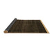 Sideview of Abstract Brown Modern Rug, abs4390brn