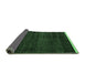 Sideview of Abstract Emerald Green Modern Rug, abs4390emgrn