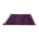 Sideview of Machine Washable Abstract Pink Modern Rug, wshabs4390pnk