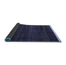 Sideview of Abstract Blue Modern Rug, abs4390blu