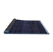 Sideview of Abstract Blue Modern Rug, abs4390blu