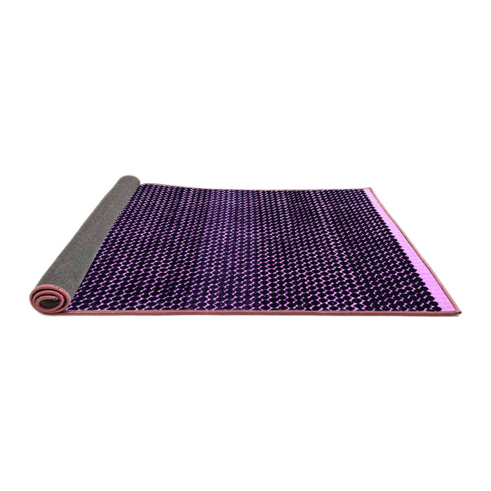 Sideview of Abstract Purple Modern Rug, abs4390pur