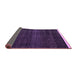 Sideview of Abstract Purple Modern Rug, abs4390pur