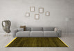 Machine Washable Abstract Yellow Modern Rug in a Living Room, wshabs4390yw