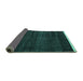 Sideview of Abstract Turquoise Modern Rug, abs4390turq