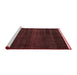 Modern Red Washable Rugs