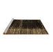 Sideview of Machine Washable Abstract Brown Modern Rug, wshabs4391brn