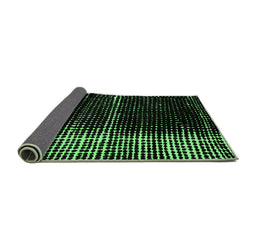 Sideview of Abstract Emerald Green Modern Rug, abs4391emgrn