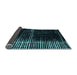 Sideview of Abstract Light Blue Modern Rug, abs4391lblu