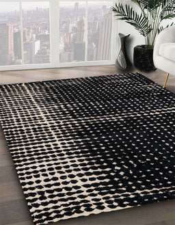 Machine Washable Abstract Sandstone Brown Rug in a Family Room, wshabs4391