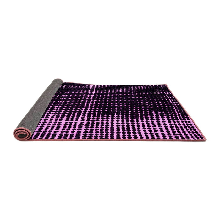 Sideview of Abstract Pink Modern Rug, abs4391pnk