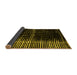 Sideview of Abstract Yellow Modern Rug, abs4391yw