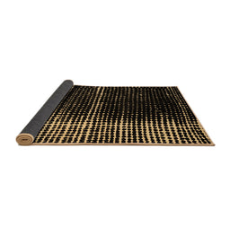 Sideview of Abstract Brown Modern Rug, abs4391brn