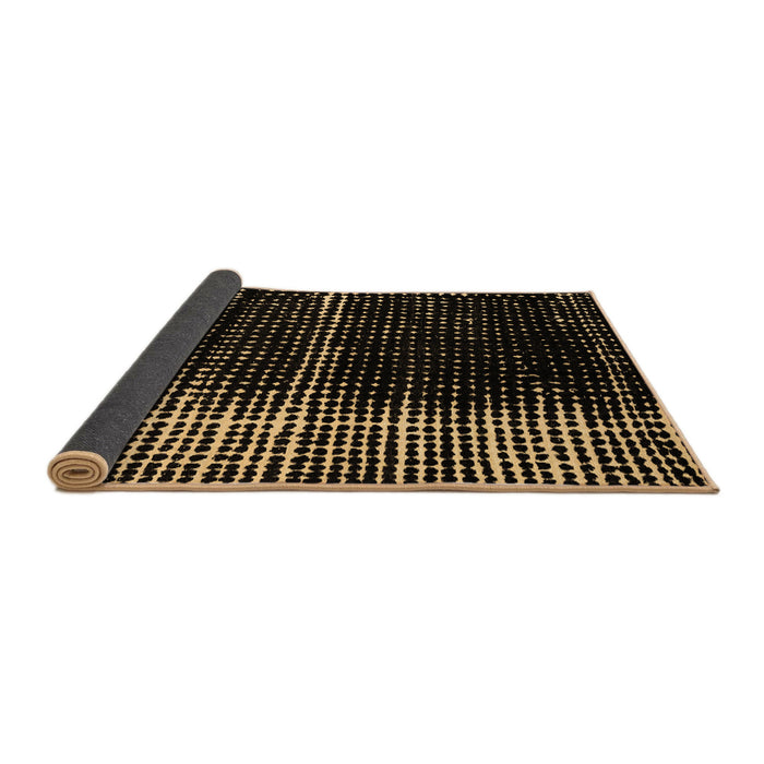 Sideview of Abstract Brown Modern Rug, abs4391brn