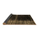 Sideview of Abstract Brown Modern Rug, abs4391brn