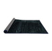 Sideview of Abstract Dark Slate Gray Green Modern Rug, abs4392