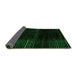 Sideview of Abstract Green Modern Rug, abs4392grn