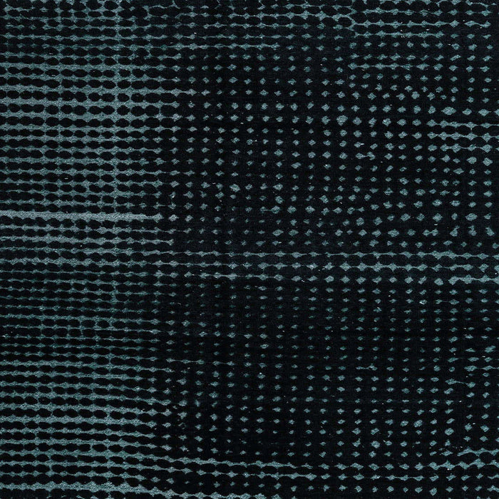 Square Abstract Dark Slate Gray Green Modern Rug, abs4392