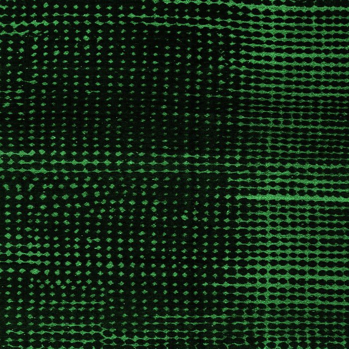 Square Abstract Green Modern Rug, abs4392grn