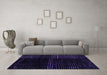 Machine Washable Abstract Purple Modern Area Rugs in a Living Room, wshabs4392pur