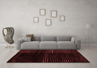 Machine Washable Abstract Red Modern Rug, wshabs4392red