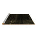 Sideview of Machine Washable Abstract Brown Modern Rug, wshabs4392brn