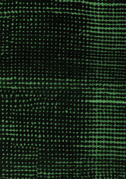 Abstract Emerald Green Modern Rug, abs4392emgrn