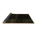 Sideview of Abstract Brown Modern Rug, abs4392brn