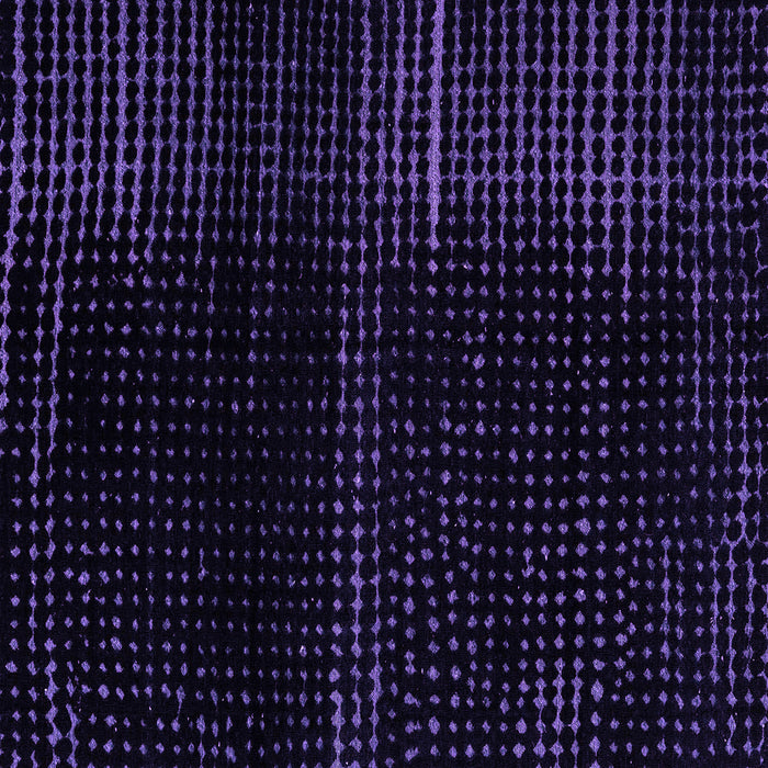 Square Machine Washable Abstract Purple Modern Area Rugs, wshabs4392pur