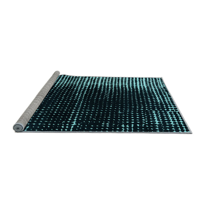 Sideview of Machine Washable Abstract Light Blue Modern Rug, wshabs4393lblu