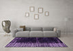 Machine Washable Abstract Purple Modern Area Rugs in a Living Room, wshabs4393pur