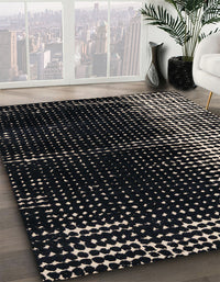 Abstract Sandstone Brown Modern Rug, abs4393