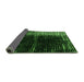 Sideview of Abstract Green Modern Rug, abs4393grn